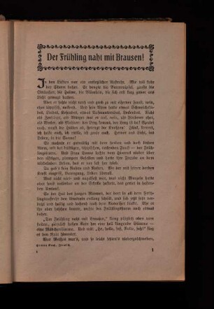 Der Frühling naht mit Brausen!
