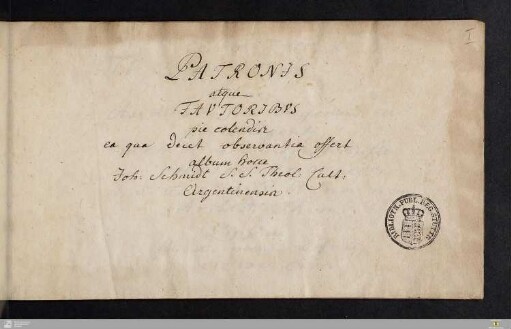 Stammbuch Johann Schmidt - Cod.hist.oct.69