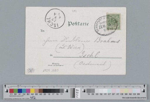 Postkarte an Johannes Brahms
