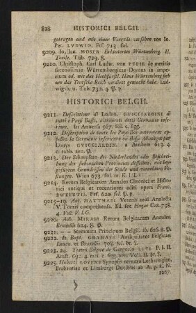 828-848, Historici Belgii - Historici Helvetiae