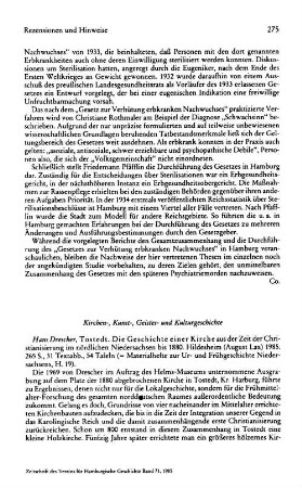 Rezensionen und Hinweise : Kirchen-, Kunst-, Geistes- und Kulturgeschichte