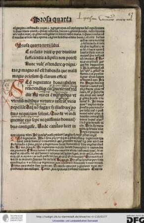Prosa quarta tertii libri