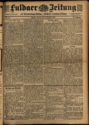 Ausgabe vom Montag, den 04. Dezember 1899.