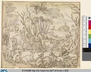 Orpheus, die Tiere bezaubernd