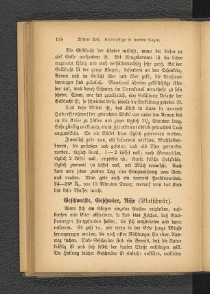 Geschwulste, Geschwüre, Aitze (Blutschwär).