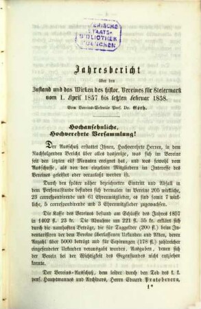 Mittheilungen des Historischen Vereines für Steiermark. 9, 9. 1859