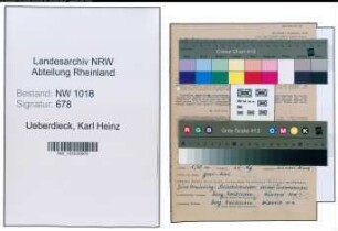 Entnazifizierung Karl Heinz Ueberdieck , geb. 07.08.1920 (Verwaltungsangestellter)
