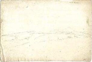 Neureuther, Gottfried von; Monte Posilipo (Marche, Italien); Landschaft - Studie