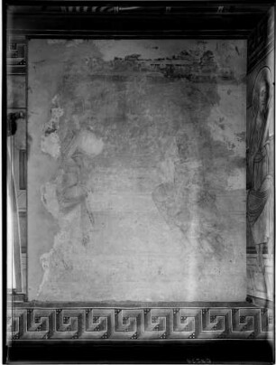 Goldbach Sylvesterkapelle Chor Wandmalerei Zyklus mit Wundertaten Christi und Apostel (um 986)