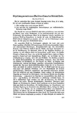 Erziehung zur modernen Musik im Sinne der Arbeitsschule