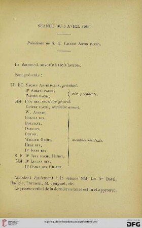 Séance du 3 avril 1896