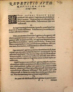 Repetitio Auth. Novissima, C. de inoff. testamento
