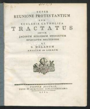 Super Reunione Protestantium Cum Ecclesia Catholica Tractatus