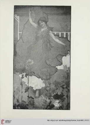 Plate: The Chrysanthemum girl by R Anning Bell