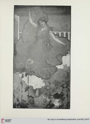 Plate: The Chrysanthemum girl by R Anning Bell