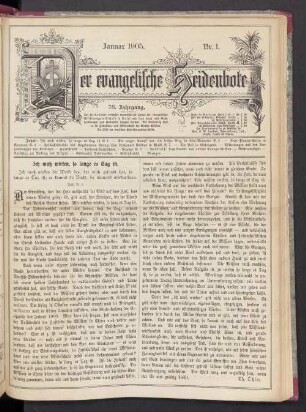 Nr. 1. Januar 1905