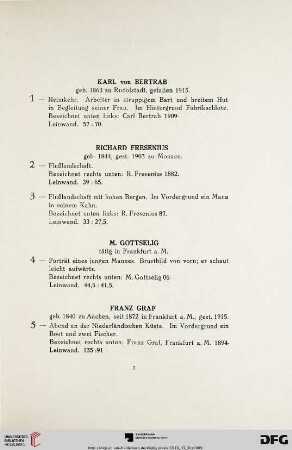 Gemälde (Nr. 1-95)