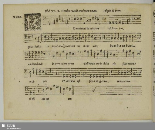 XXIX. Josquin des Prez: Domine exaudi orationem meam
