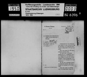 Schmiedeinnung für den Oberamtsbezirk Öhringen