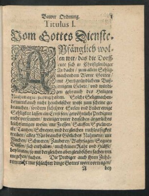 Bawer Ordnung.