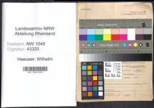 Entnazifizierung Wilhelm Haeuser , geb. 08.09.1897 (Lehrer)