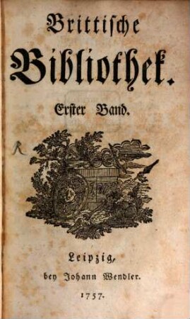 Brittische Bibliothek. 1. 1756 (1757)