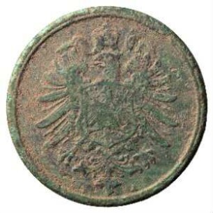 Fundmünze, 2 Pfennig, 1877