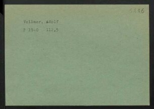 Vollmer, Adolf