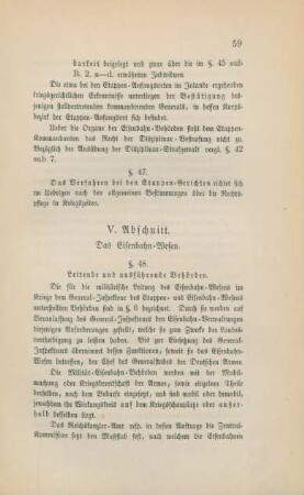 V. Abschnitt. Das Eisenbahn-Wesen