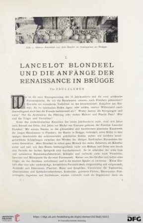I. Lancelot Blondeel und die Anfänge der Renaissance in Brügge