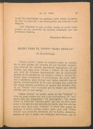 Glosa para el tango "alma criolla