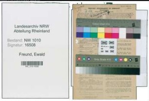 Entnazifizierung Ewald Freund , geb. 09.11.1877 (Amtsanwalt)
