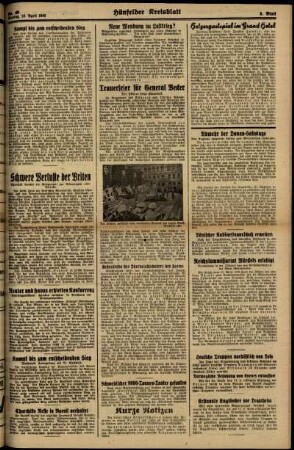 Zweite Ausgabe vom Montag, den 15. April 1940.