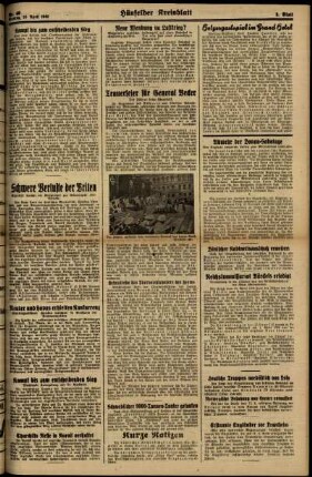 Zweite Ausgabe vom Montag, den 15. April 1940.