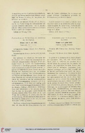 Sitzung vom 5. Juli 1905 / Séance du 5 juillet 1905
