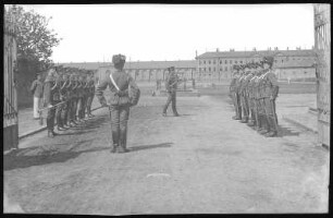 Großenhain. Kaserne des 1. Königlich Sächsischen Husaren-Regiments Nr.18, Wachaufzug