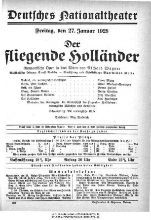 Der fliegende Holländer