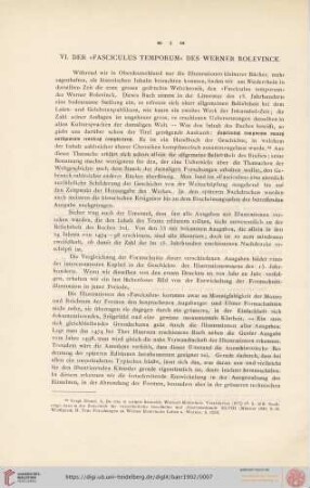 VI. Der «Fasciculus Temporum» des Werner Rolevinck