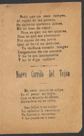 Nuevo Corrido del Tejón.
