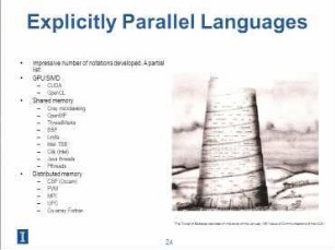 And the answer is: Automatic parallel programming