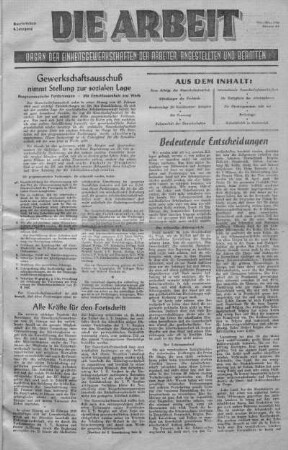 Nummer 4/ 5: Februar/ März 1953