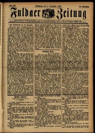 Ausgabe vom Samstag, den 02. Dezember 1893.