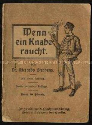 Broschüre über die Schädlichkeit des Rauchens