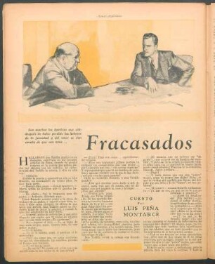 Fracasados : Cuento por Luis Peña Montarce