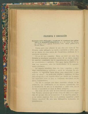 Filosofía y educación