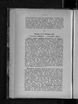 Sitzung vom 9. Februar 1932.