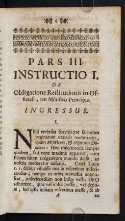 1-164, Instructio I.