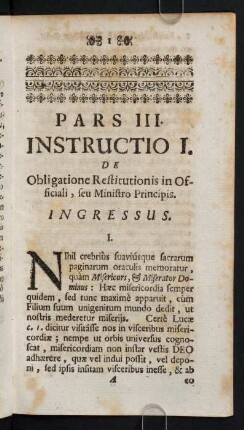 1-164, Instructio I.