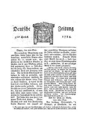 Maynz, den 6ten Sept.