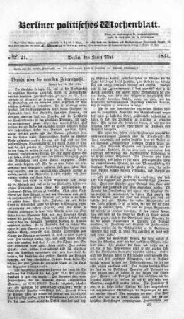 No 21, 24. Mai 1834